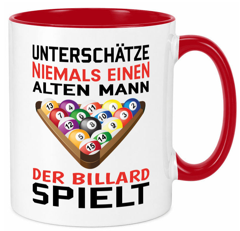 Billardspieler Humor | Männer Tasse Billard spielen lustiger Spruch Geschenk