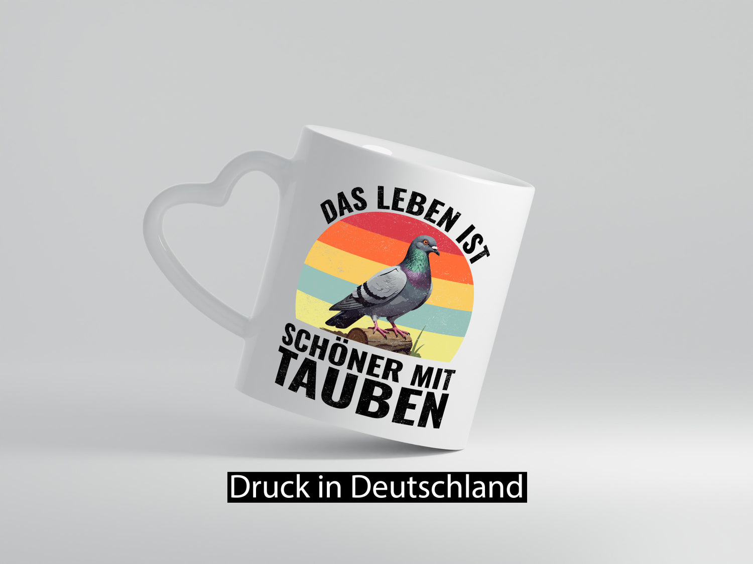 Das leben ist schöner mit Tauben | Taubenzüchter Humor Geschenkidee Tasse