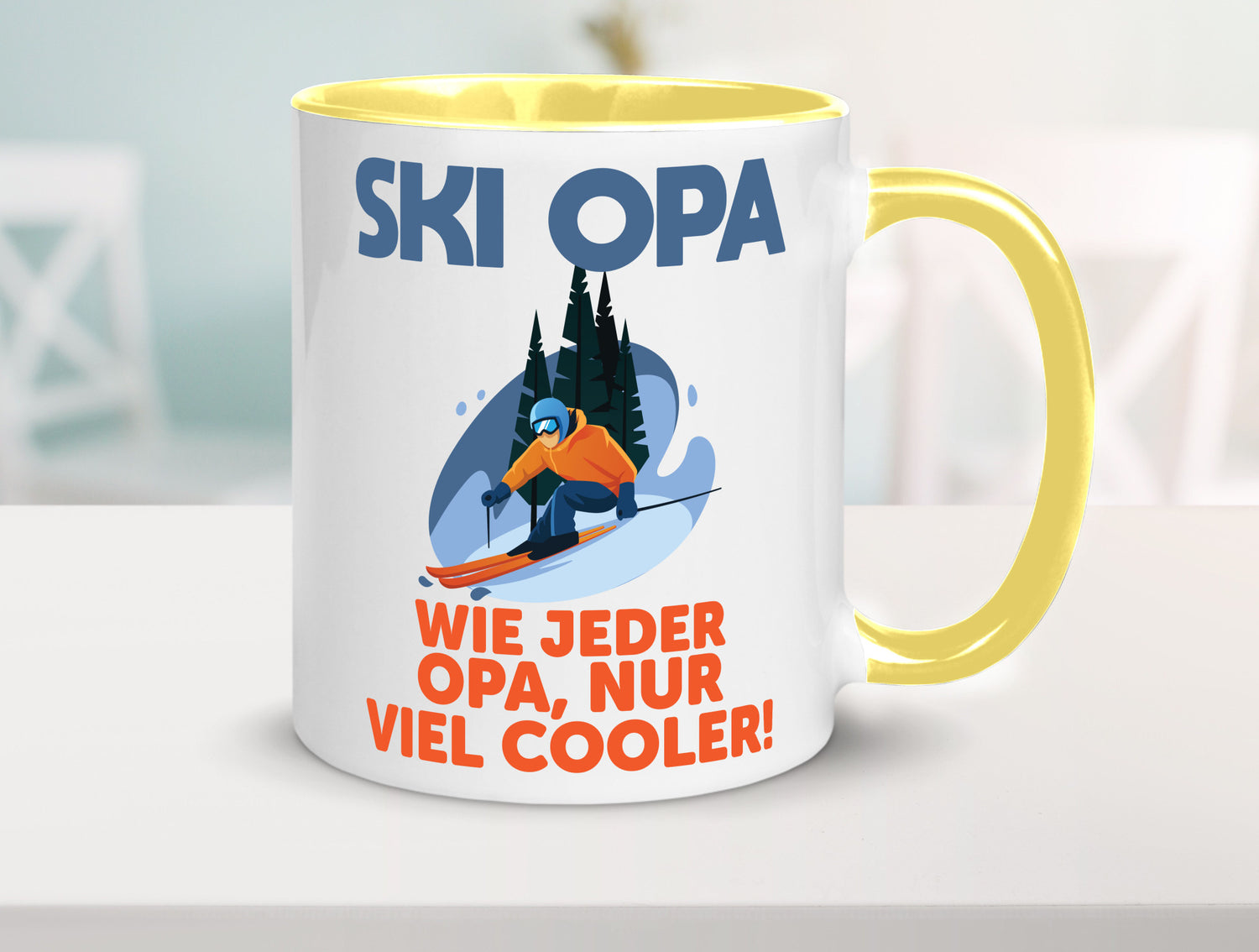 Ski Opa, normal, nur cooler | Skifahrer Bäume Schnee Geschenkidee Familie Humor