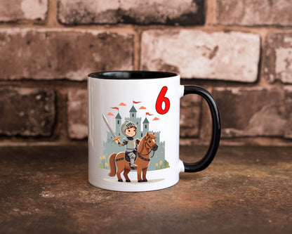 6. Geburtstag | 6 Jahre Ritter Junge Schloss Humor Geschenkidee Tasse