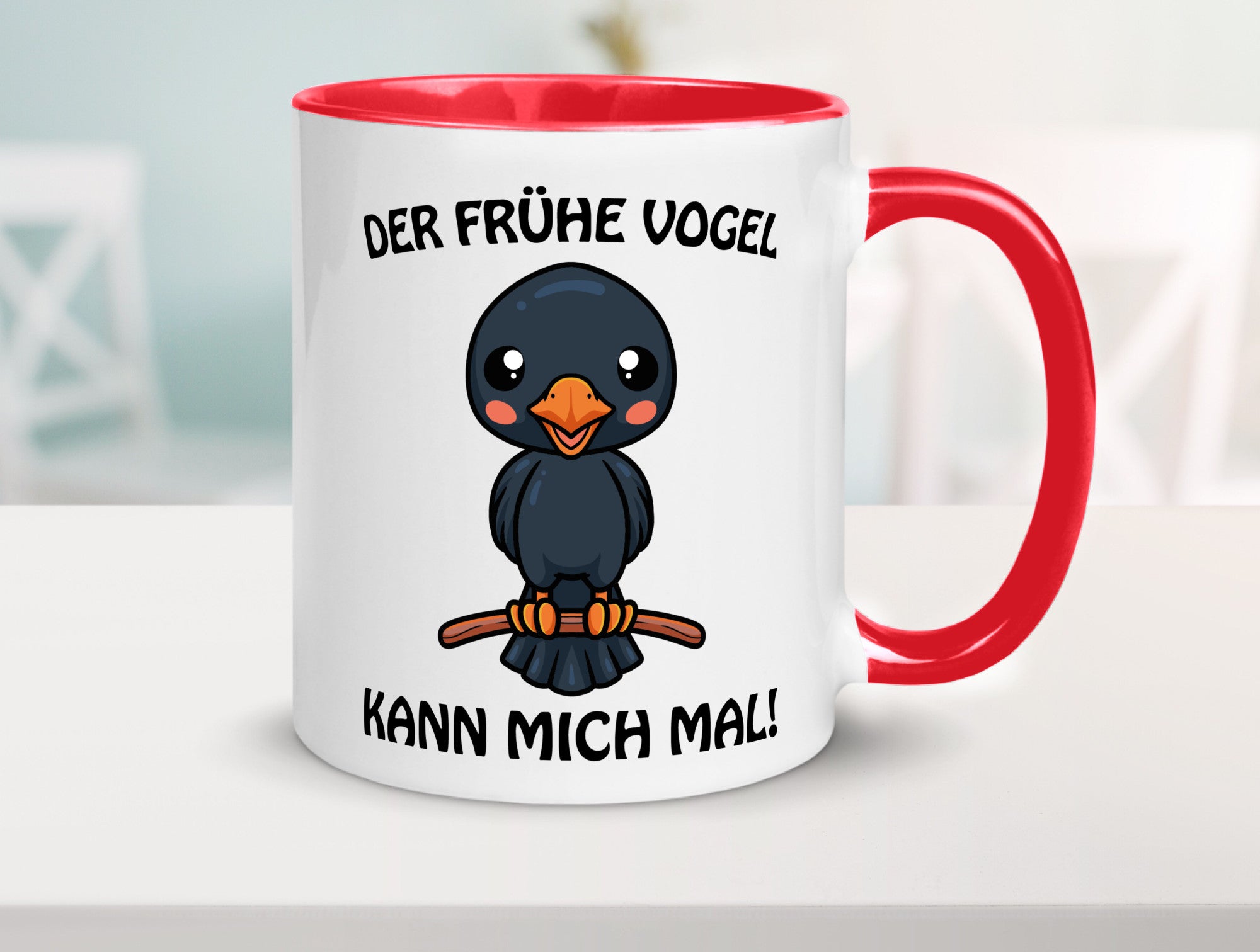 Der Frühe Vogel Humor Geschenkidee Tasse