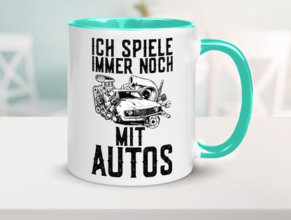 Spiele noch mit Autos | Werkstatt Werkzeug Mechaniker lustiger Spruch Geschenk