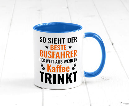 Kaffee trinkt: Busfahrer | Berufsfahrer Fahrer Geschenk Arbeit Kollegen Büro