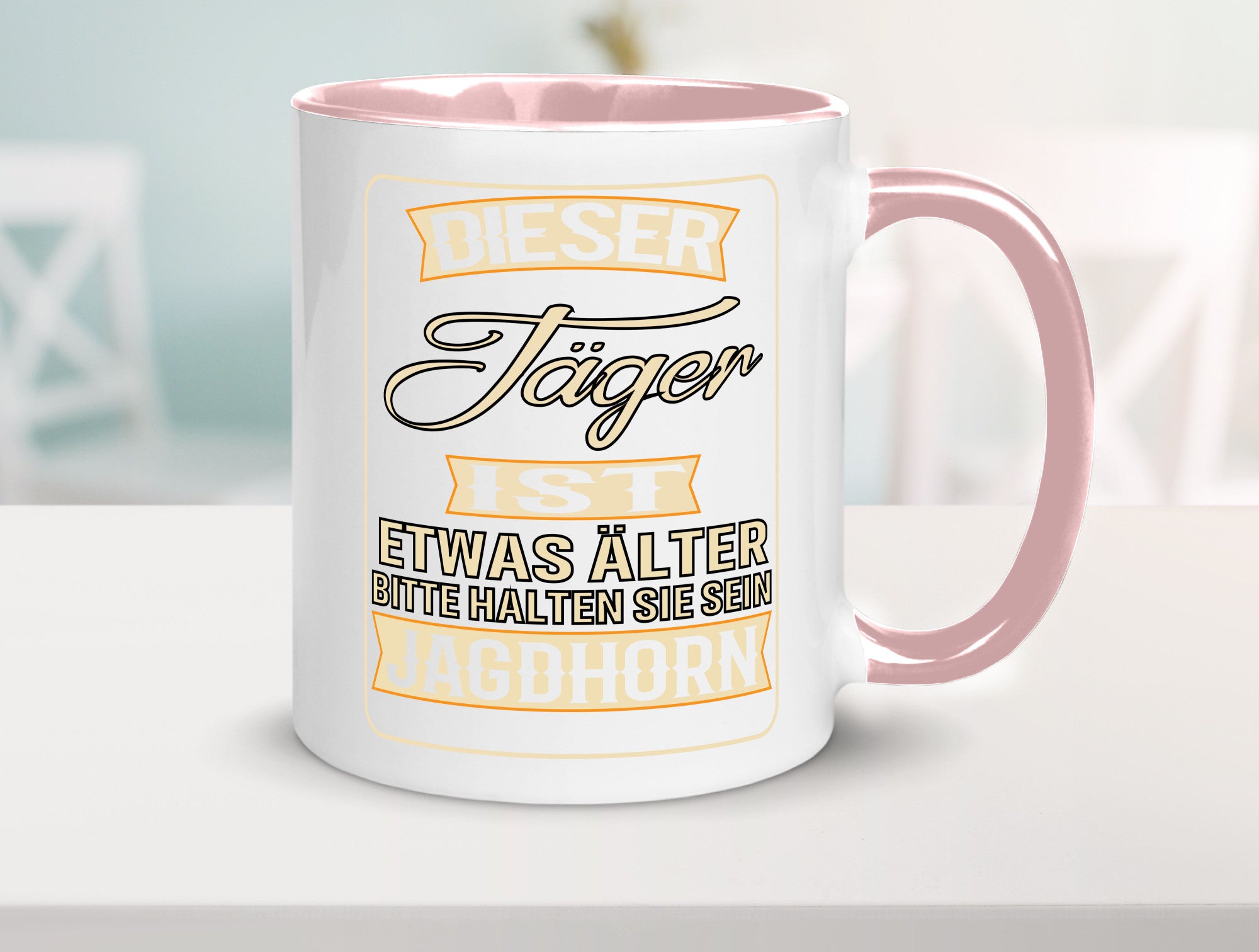 Dieser Jäger ist etwas Älter halten sie sein Jagthorn lustiger Spruch Geschenk
