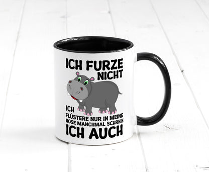 Ich furze nicht | furznilpferd v2 Humor Geschenkidee Tasse