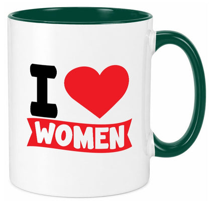 I love woman | Frauen Ich liebe v2 lustig Familie Geschenkidee Geschenk Tasse
