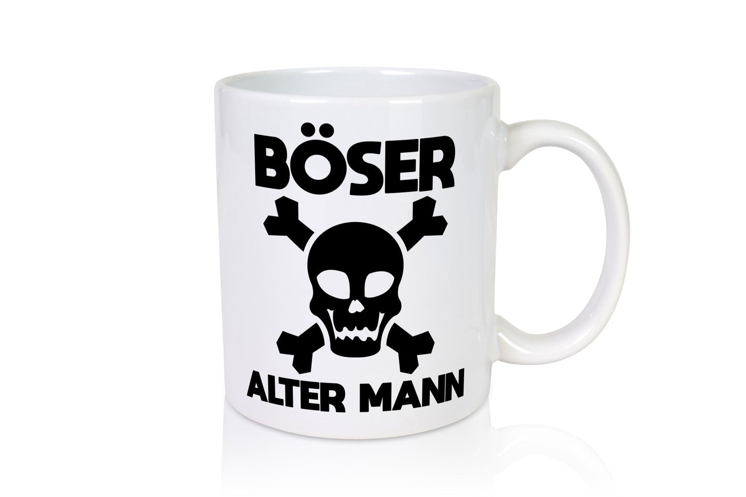 Böser alter Mann | Totenkopf Humor Geschenkidee Tasse