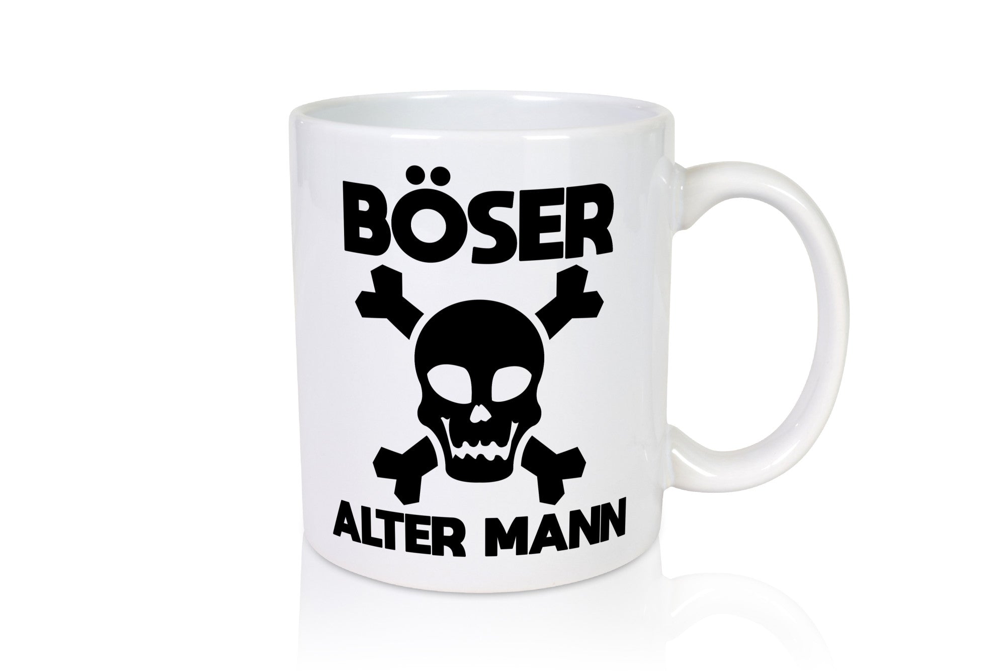 Böser alter Mann | Totenkopf Humor Geschenkidee Tasse