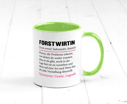 Forstwirtin | Beruf Spruch Forst Wirtin Humor Arbeit Kollegen Büro Geschenkidee