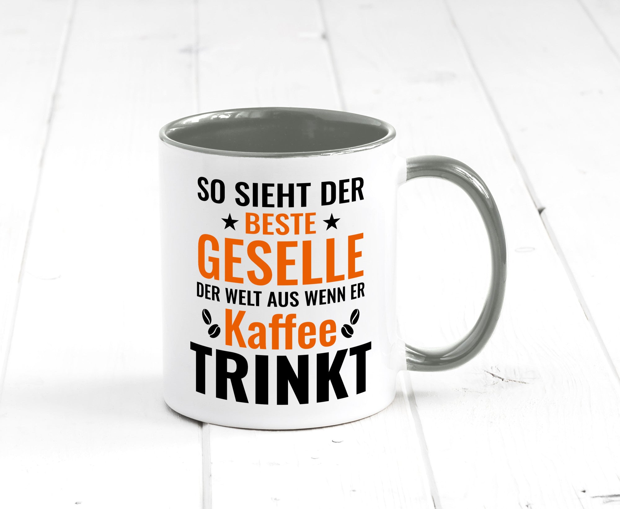 Kaffee trinkt: Geselle | Handwerker lustig Humor Geschenkidee Geschenk Tasse