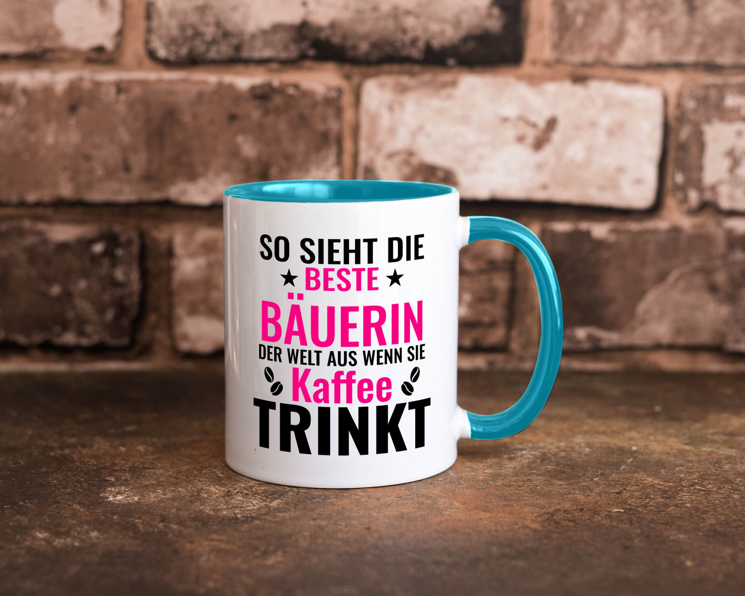 Kaffee trinkt: Bäuerin | Bauernhof Landwirtschaft Geschenk Humor Geschenkidee