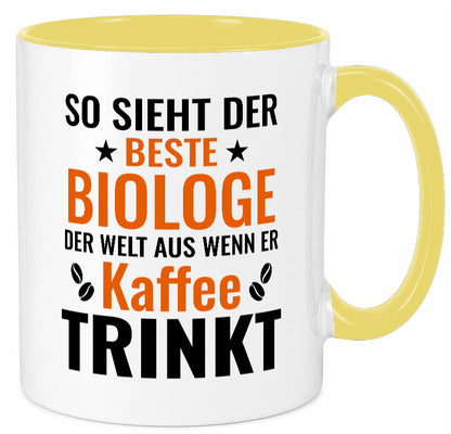 Kaffee trinkt: Biologe | Biologie Naturforscher Geschenk Humor Geschenkidee