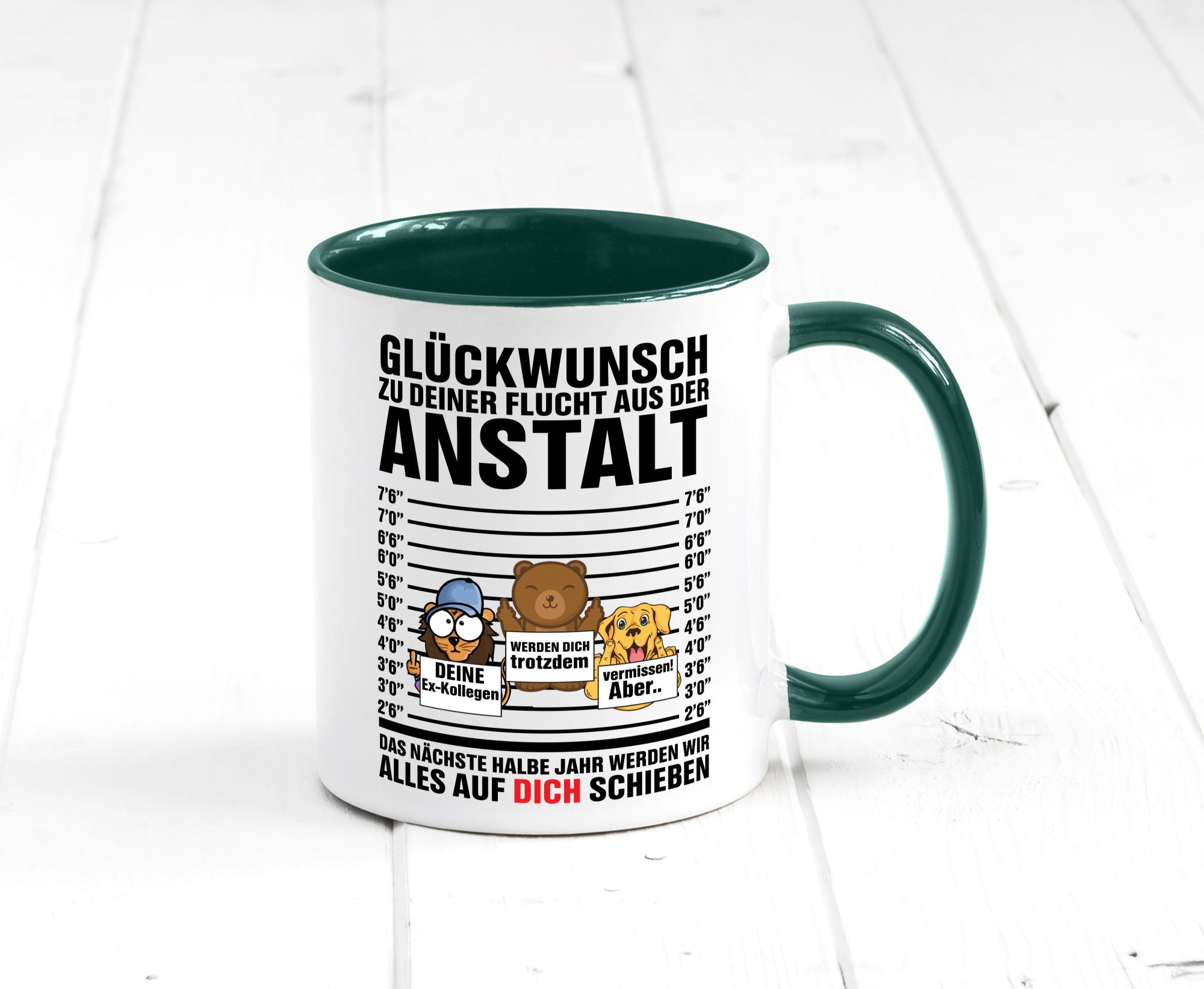 Glückwunsch zur Flucht | Arbeitskollegen Berufswechel Humor Arbeit Kollegen