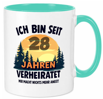 Ich bin Verheiratet | 28. Hochzeitstag Ehepaar v2 lustiger Spruch Geschenk
