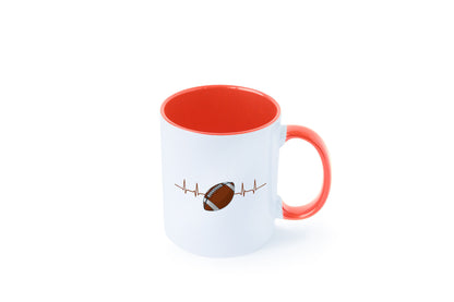 American Football Herzschlag | Footballer Superbowl Humor Geschenkidee Tasse