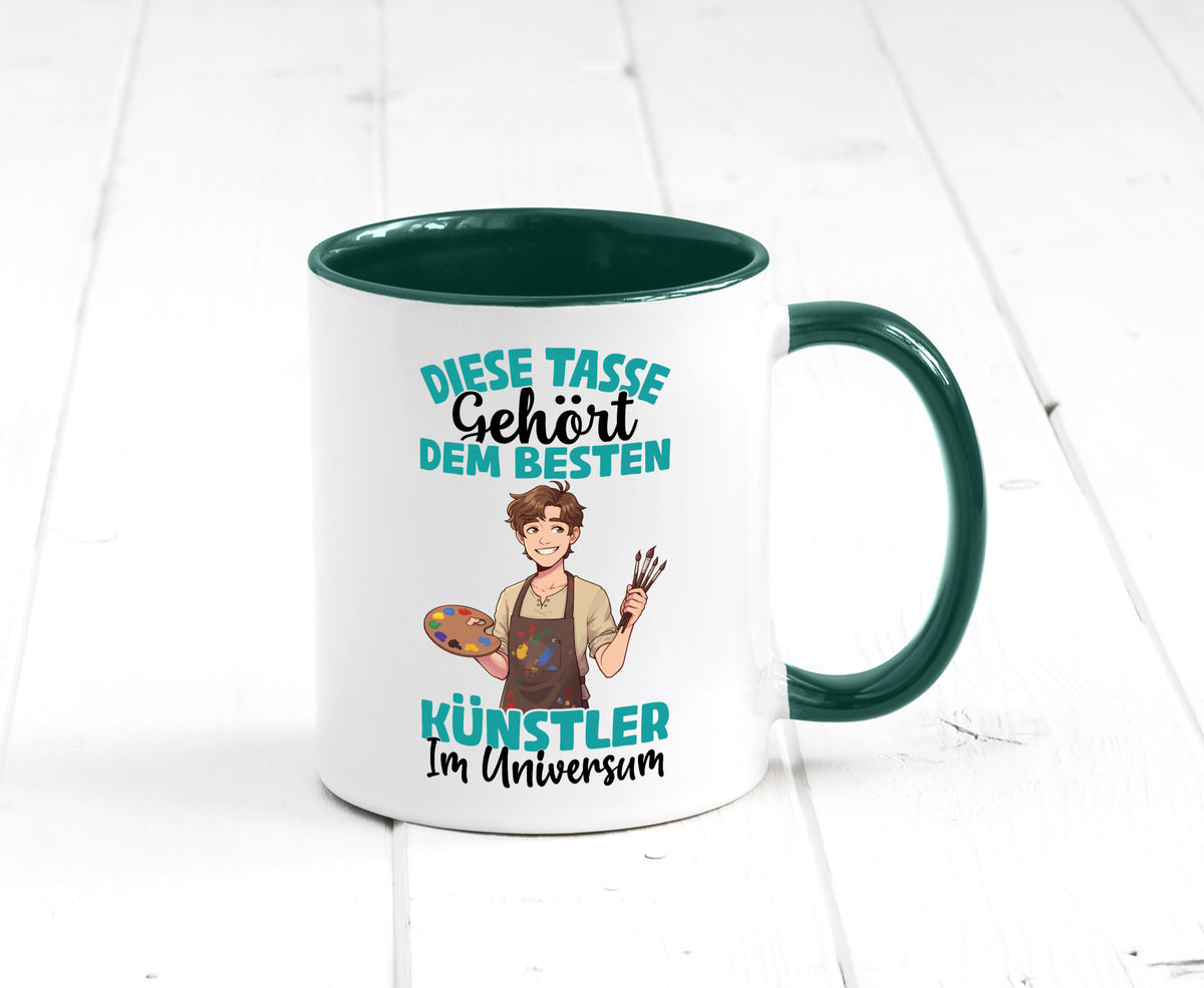 Im Universum: Künstler | Kunst Geschenkidee Humor Tasse