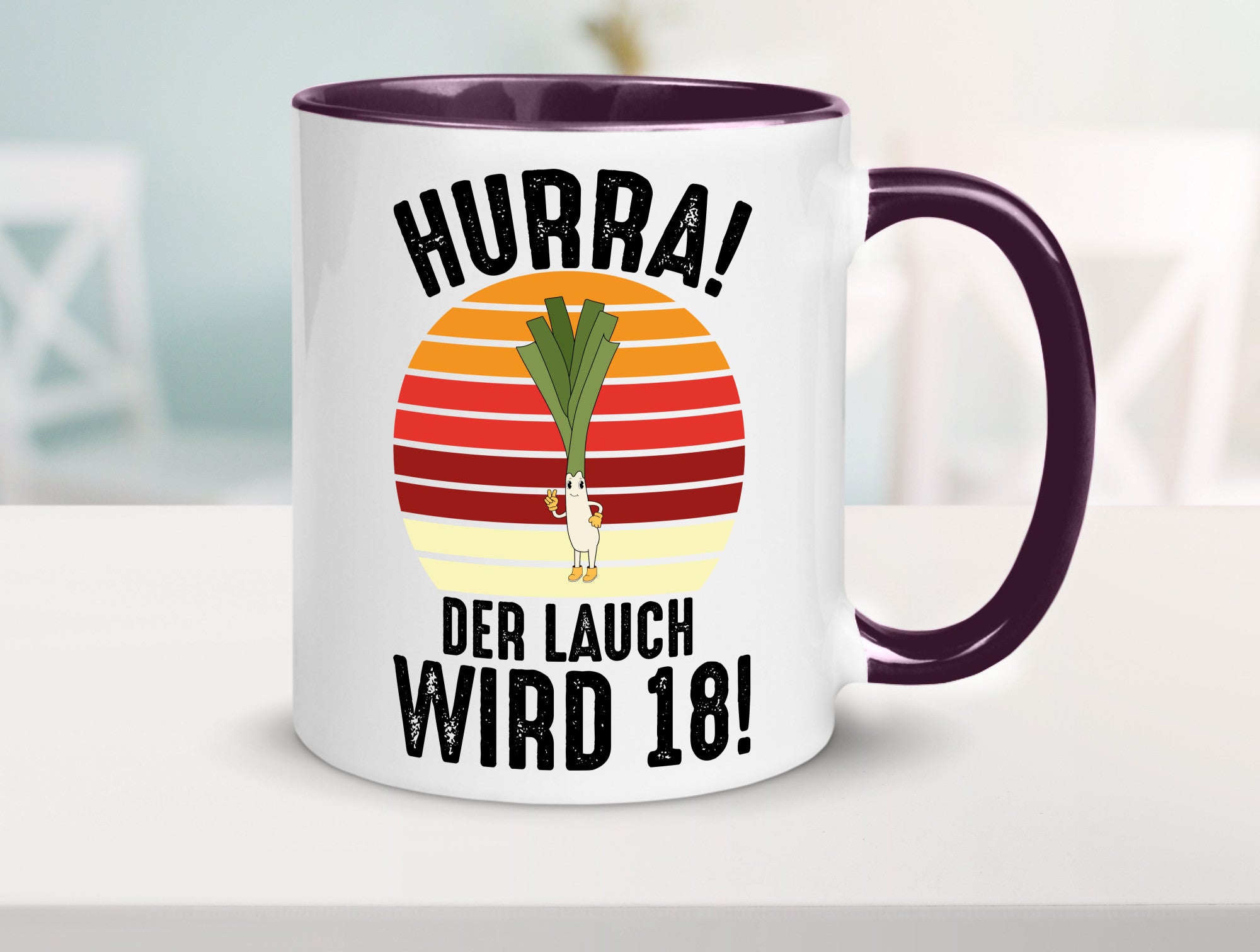 Hurra der lauch wird 18 | 18. Geburtstag Ehrentag lustiger Spruch Geschenk