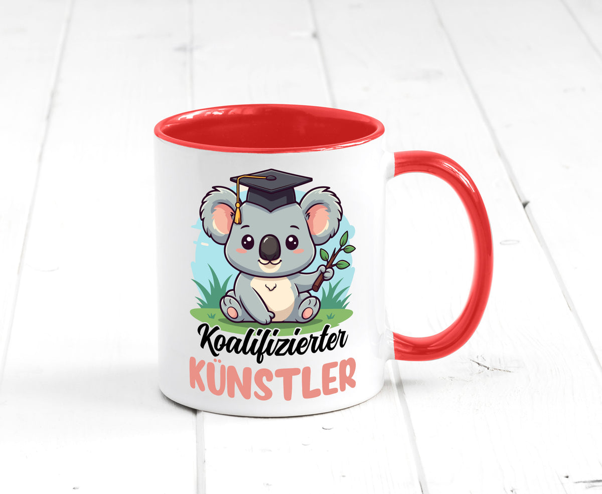 Koalifizierter Künstler | Kunst Humor Geschenkidee Tasse