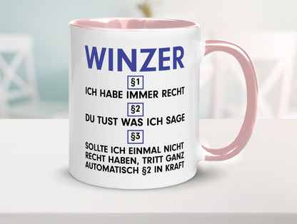 Ich habe immer Recht Winzer | Weinbauer Wein lustig Humor Geschenkidee Geschenk