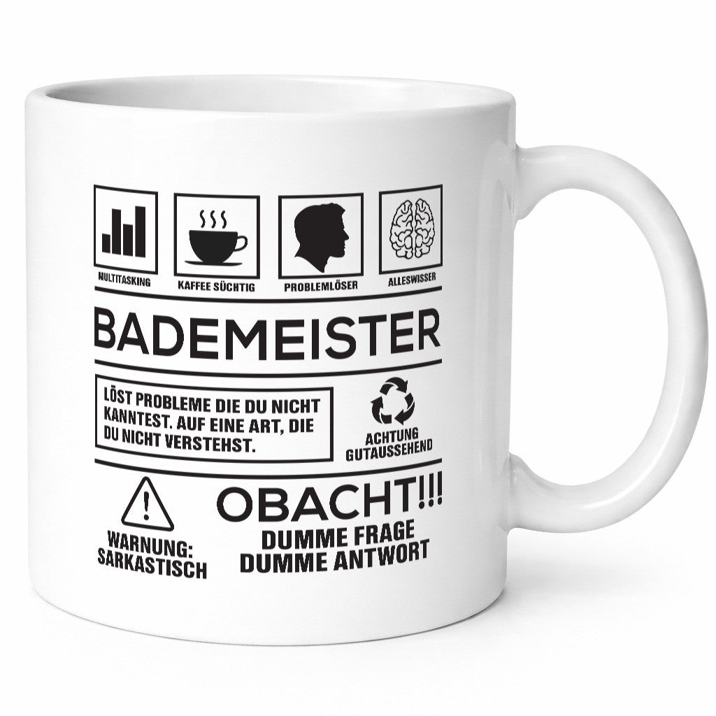 Achtung Probleme Bademeister | Rettungsschwimmer Geschenk Humor Geschenkidee