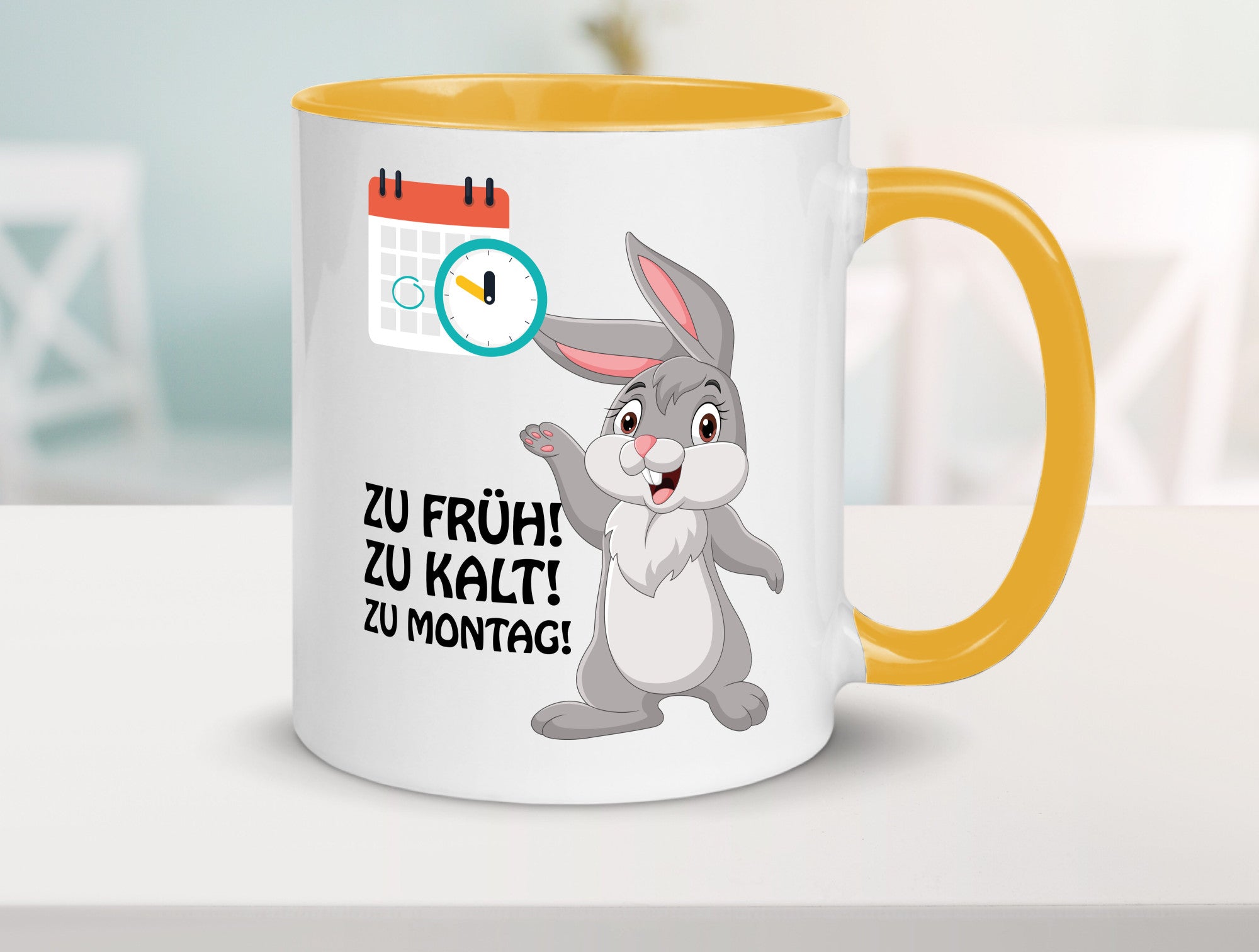 Kalter Montag Geschenkidee Humor Tasse