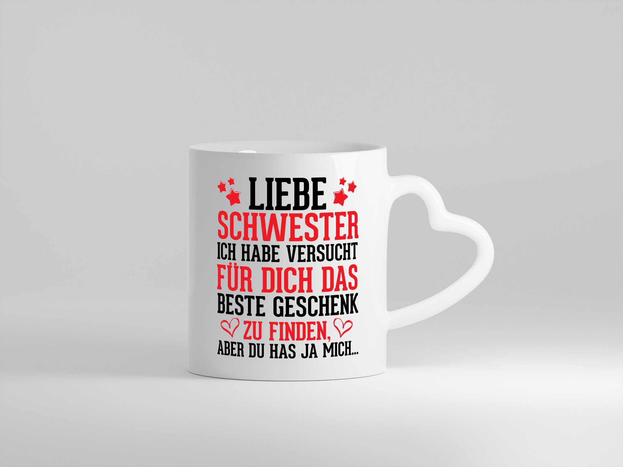 Beste Schwester lustiger Spruch Geschenk Humor Geschenkidee Tasse
