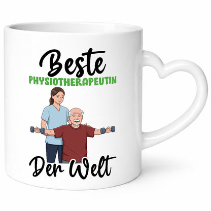Beste Physiotherapeutin v3 lustig Humor Geschenkidee Geschenk Tasse