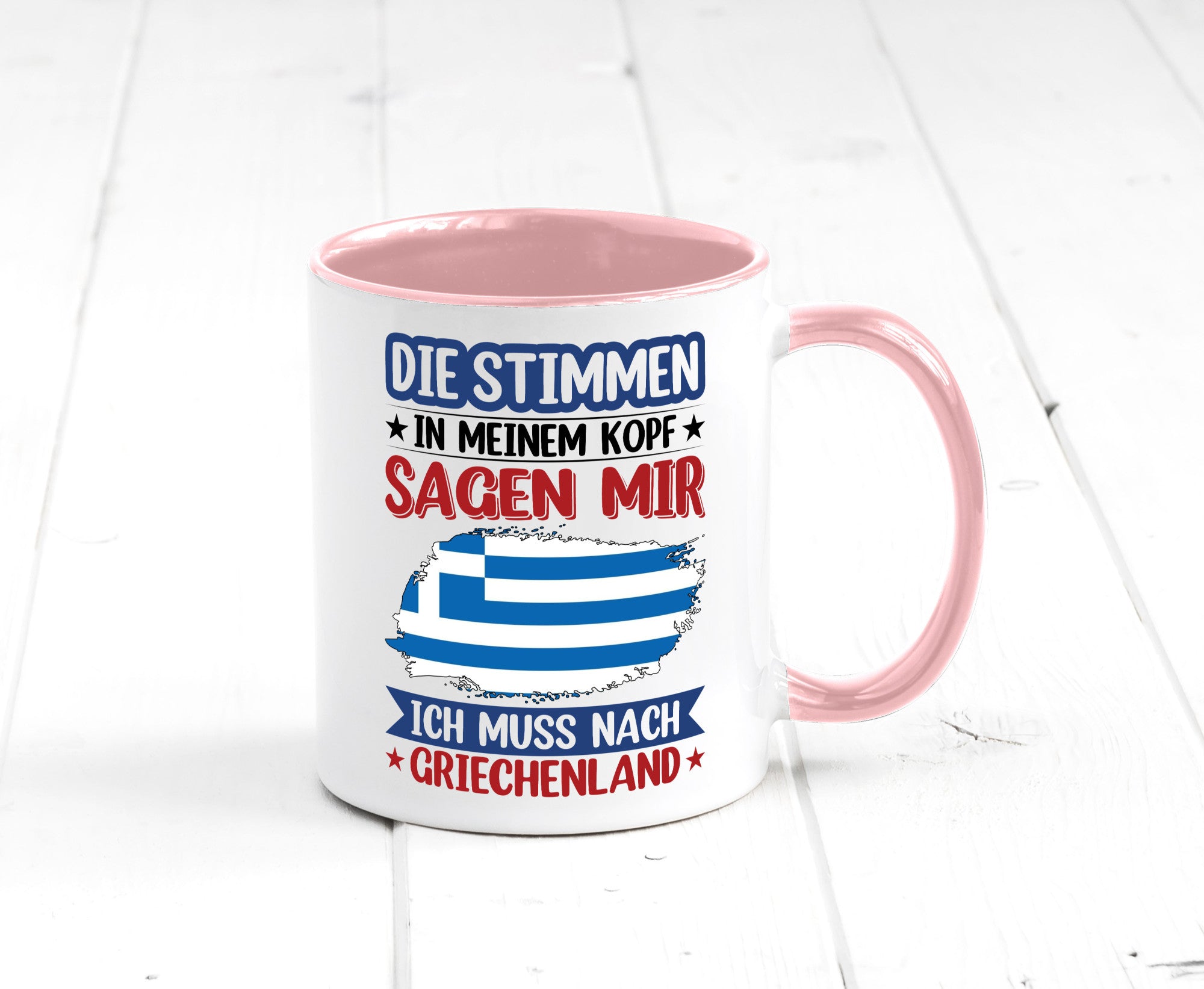 Griechenland | Urlaub Stimmen in meinem Kopf Traumland Humor Geschenkidee Tasse