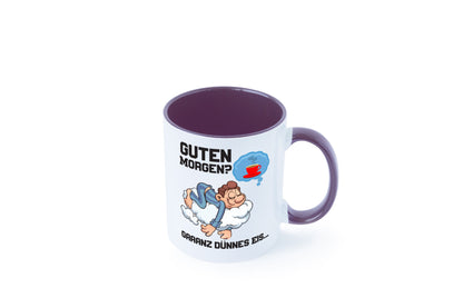 Ganz dünnes Eis | Morgenmuffel Tasse Kaffeetrinker Geschenkidee Humor