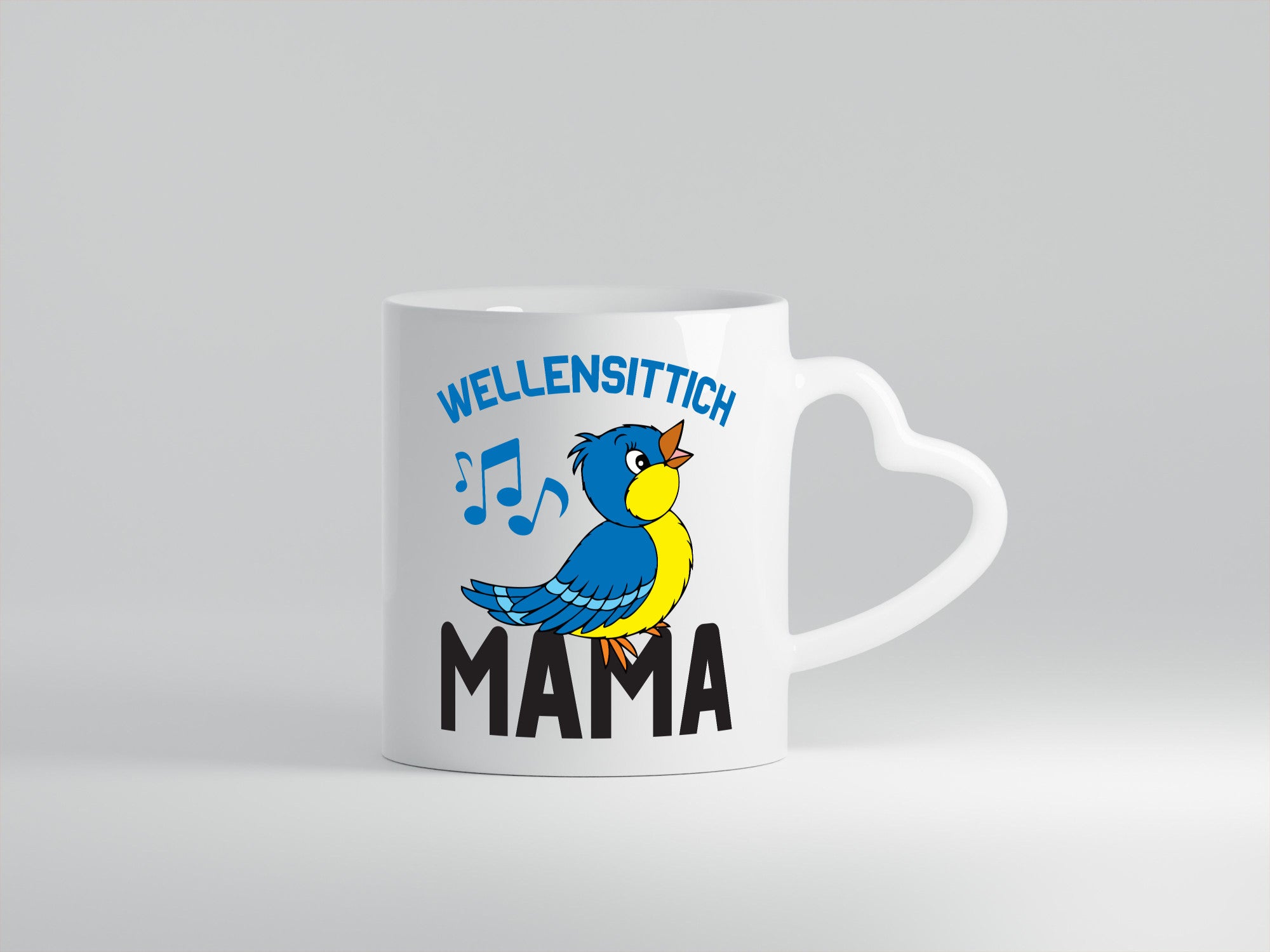 Wellensittich Mama | Vogelbesitzerin Vögel v2 lustig Familie Geschenkidee
