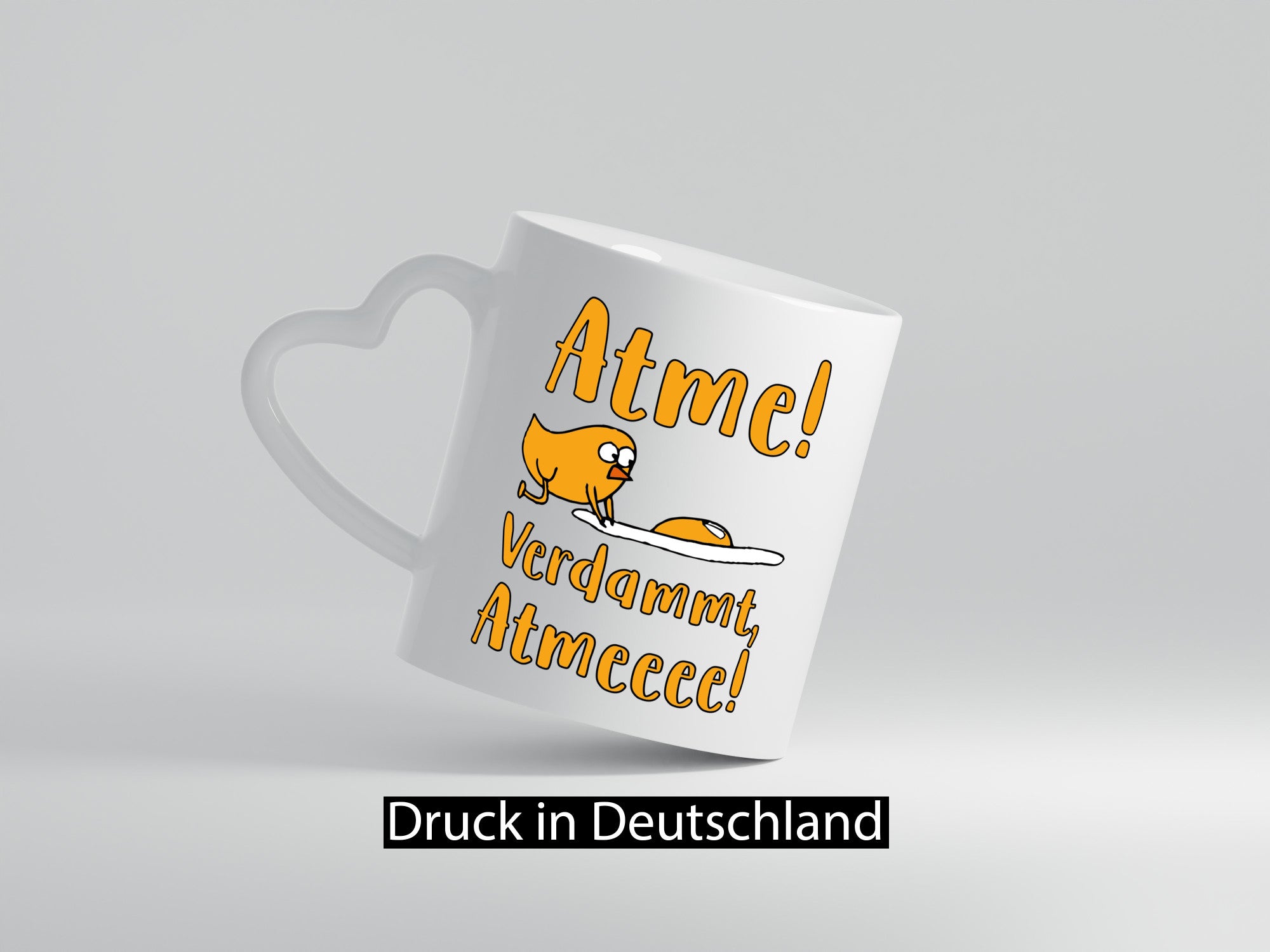 Atme verdammt | Humor Küken lustiger Spruch Geschenkidee Tasse