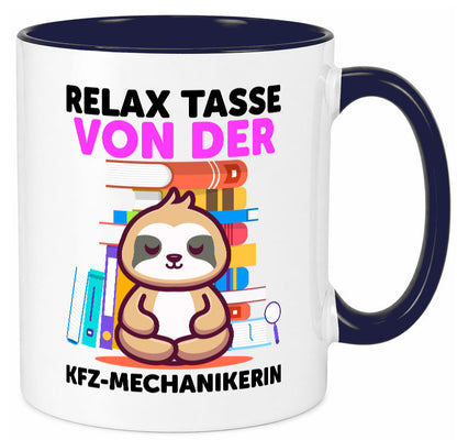 Relax Tasse: KFZ-Mechanikerin | Mechaniker KFZ Humor Geschenkidee Tasse