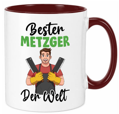 Bester Metzger | Fleischer Metzgerei v2 Geschenkidee Humor Tasse