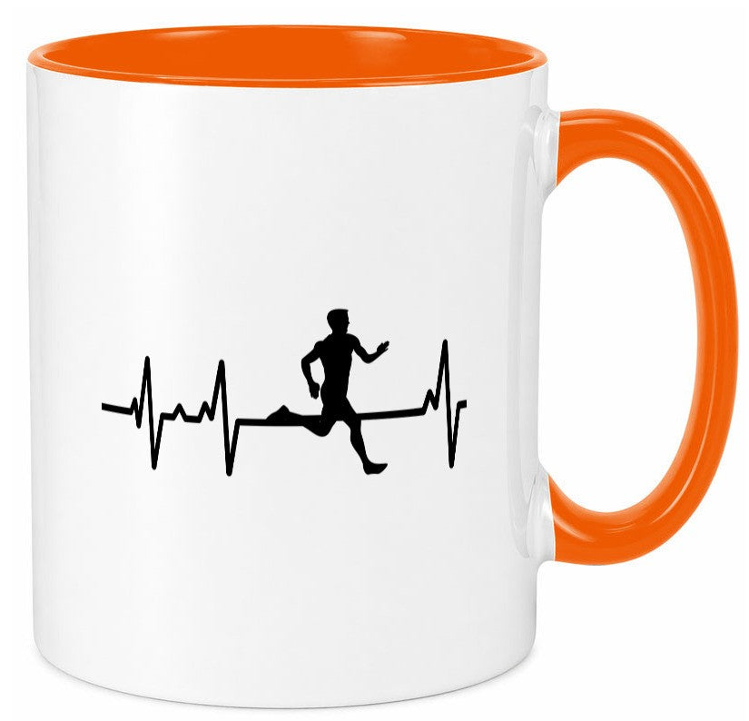 Jogger Herzschlag | Motiv Läufer Marathon Joggen Humor Geschenkidee Tasse