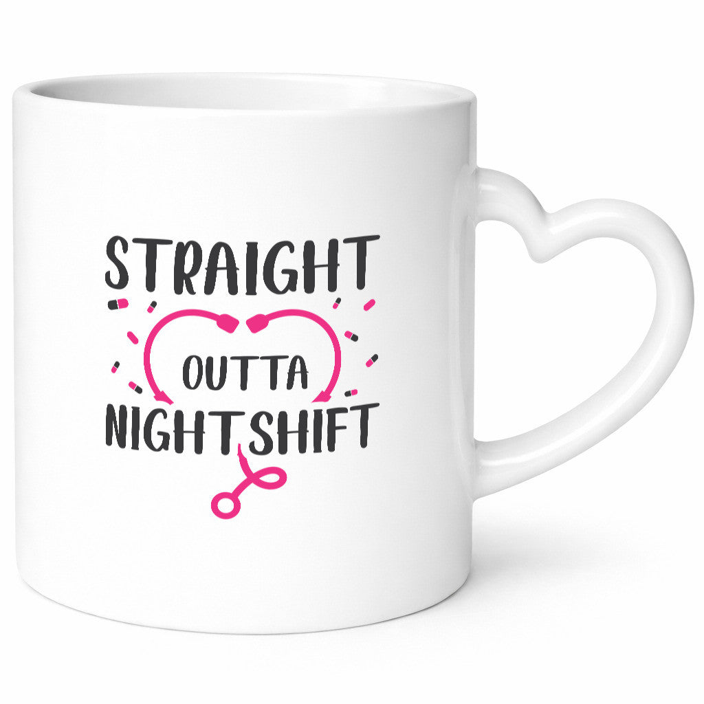 Straight outta Nightshift | Stethoskop Krankenhaus lustiger Spruch Geschenk