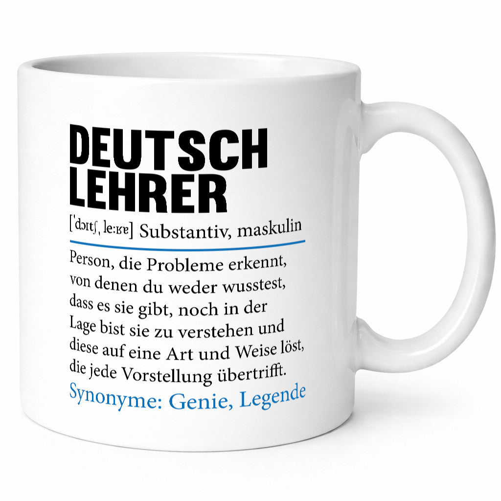 Deutschlehrer Spruch | Lehrer Schule Humor lustig Geschenkidee Geschenk Tasse