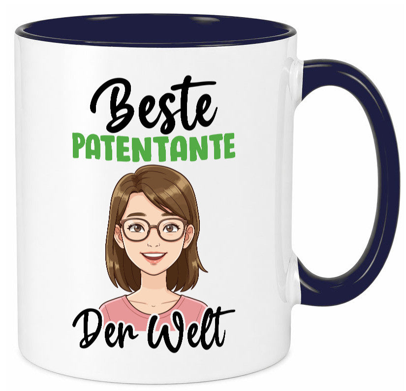 Beste Patentante | Tante lustiger Spruch Geschenk Humor Geschenkidee Tasse