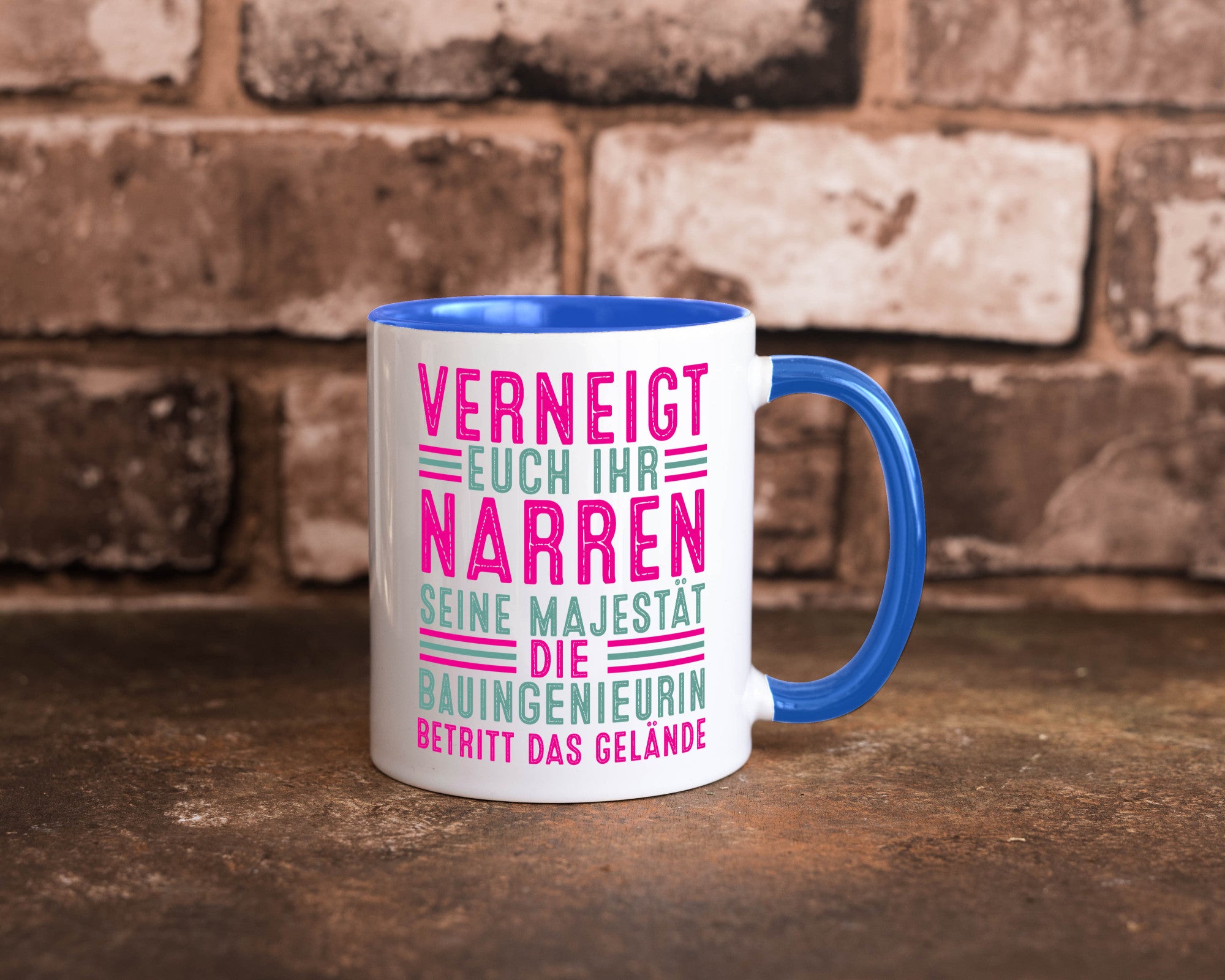 Verneigt euch: Bauingenieurin | Ingenieurin Geschenkidee Humor Tasse