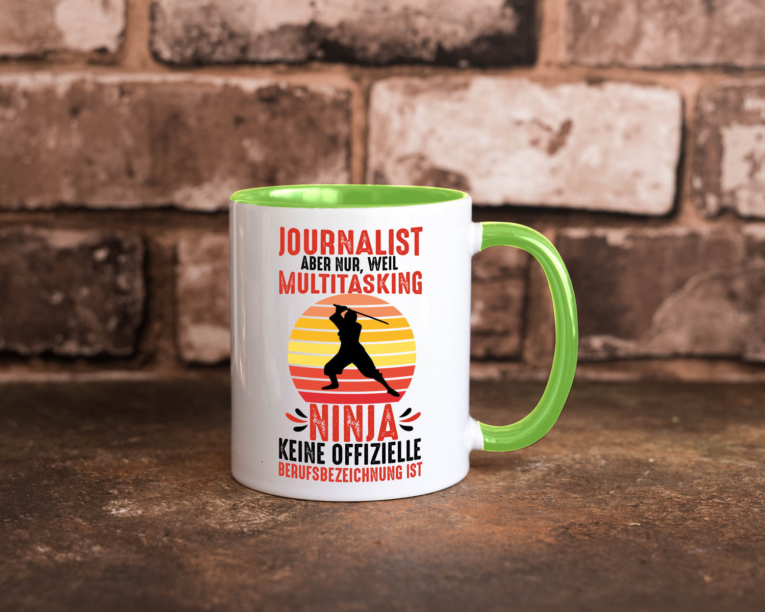 Journalist weil Multitasking Ninja kein Beruf ist Geschenk Arbeit Kollegen Büro