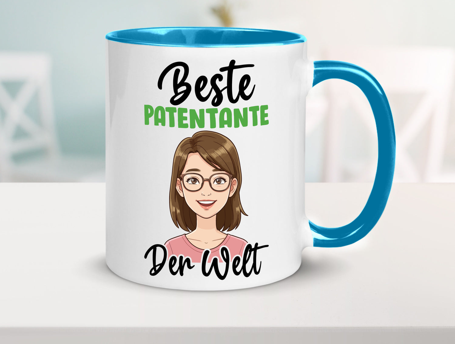 Beste Patentante | Tante lustiger Spruch Geschenk Humor Geschenkidee Tasse