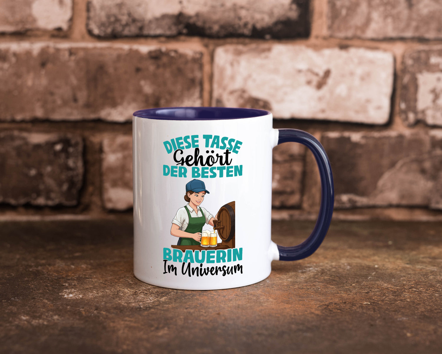 Im Universum: Brauerin | Bier Brauerei lustiger Spruch Geschenk Humor