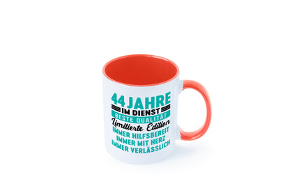 44 Jahre im Dienst | Jubiläum Arbeit v5 lustig Kollegen Büro Geschenk Tasse