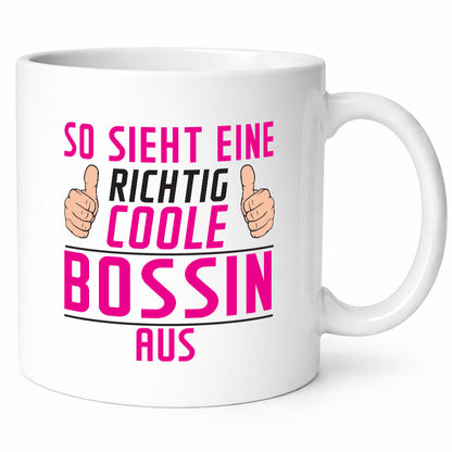 Richtig Coole Bossin | Führungskraft Vorgesetzte lustiger Spruch Geschenk Humor