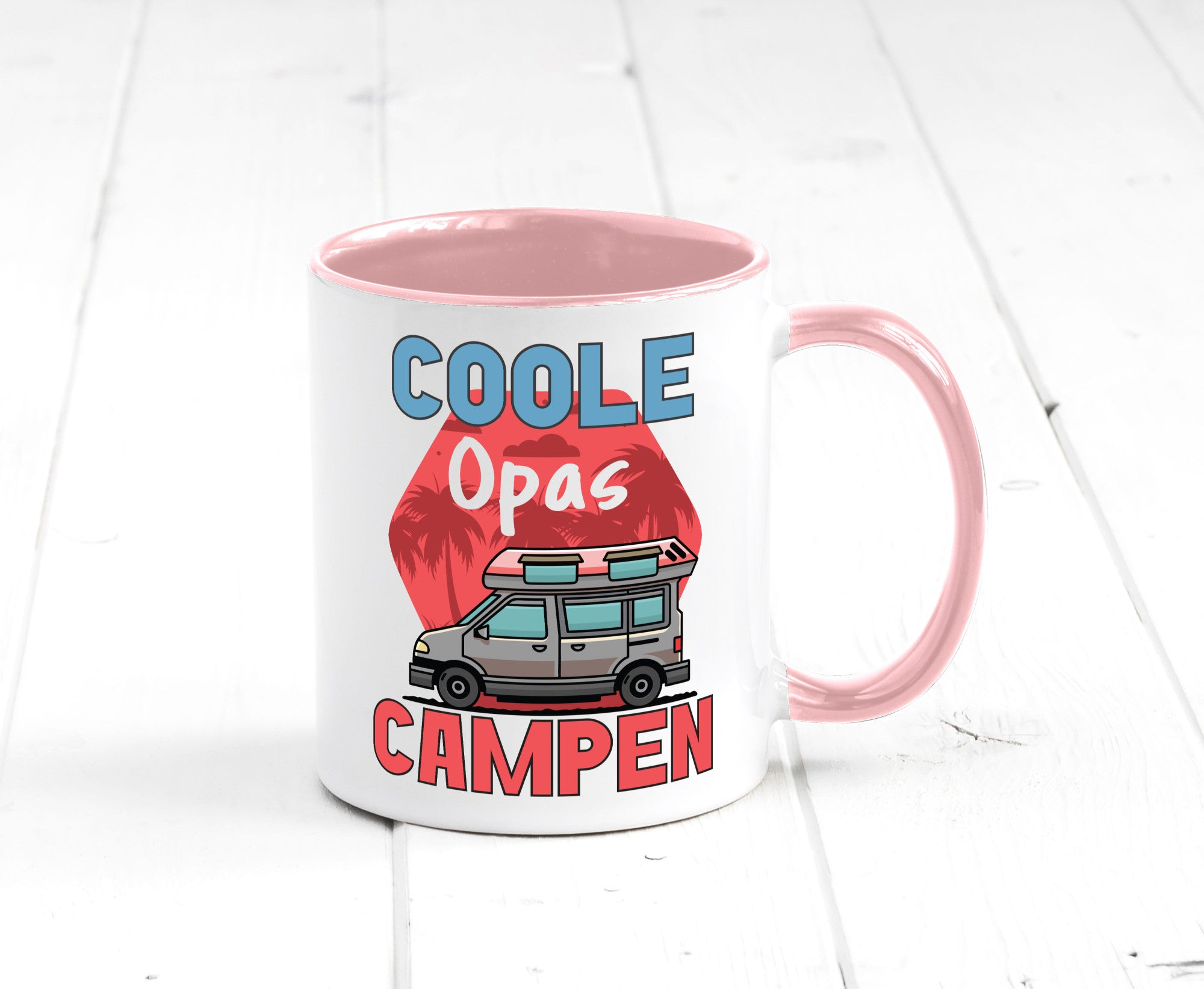 Coole Opas campen | Campingwagen Palmen Geschenk Familie Geschenkidee lustiger