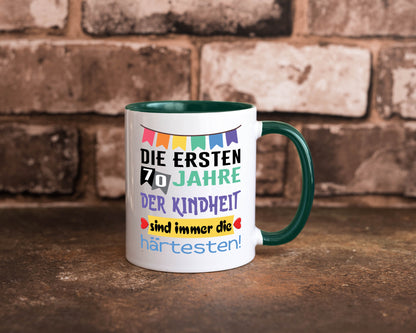 Die ersten 70 Jahre der Kindheit | 70. Geburtstag Rentner Humor Ruhestand