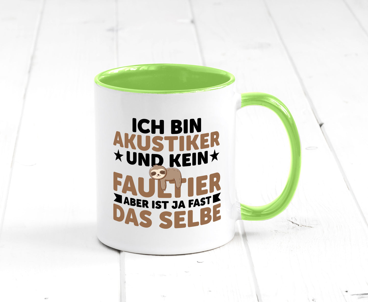 Ich bin kein Faultier: Akustiker | Akustik Geschenk Tierliebhaber Humor