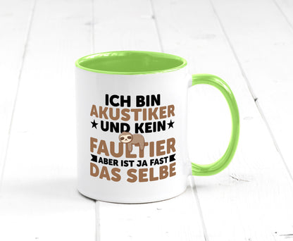 Ich bin kein Faultier: Akustiker | Akustik Geschenk Tierliebhaber Humor