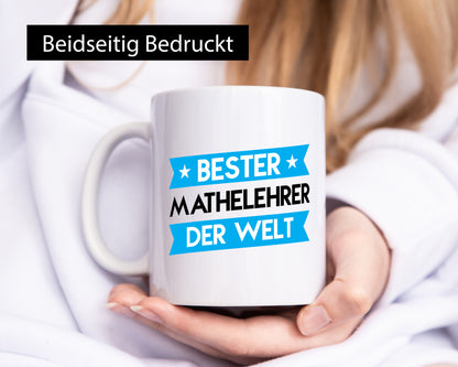 Bester Mathelehrer | Lehrer Mathe Humor Geschenkidee Tasse