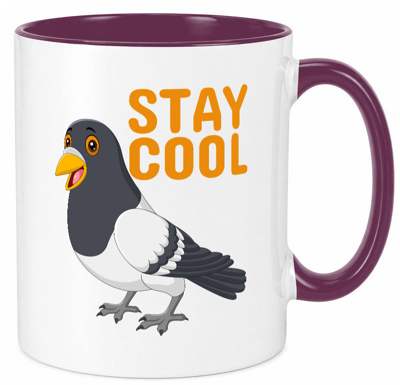 Stay Cool | coole Taube Motiv Tasse Jugendliche Humor Geschenkidee