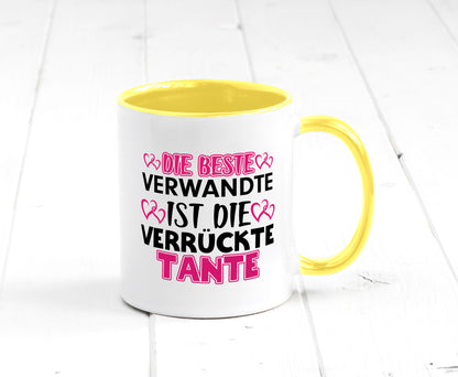 Verrückte Tante | Spruch Patentante Verwandtschaft lustiger Geschenk Humor